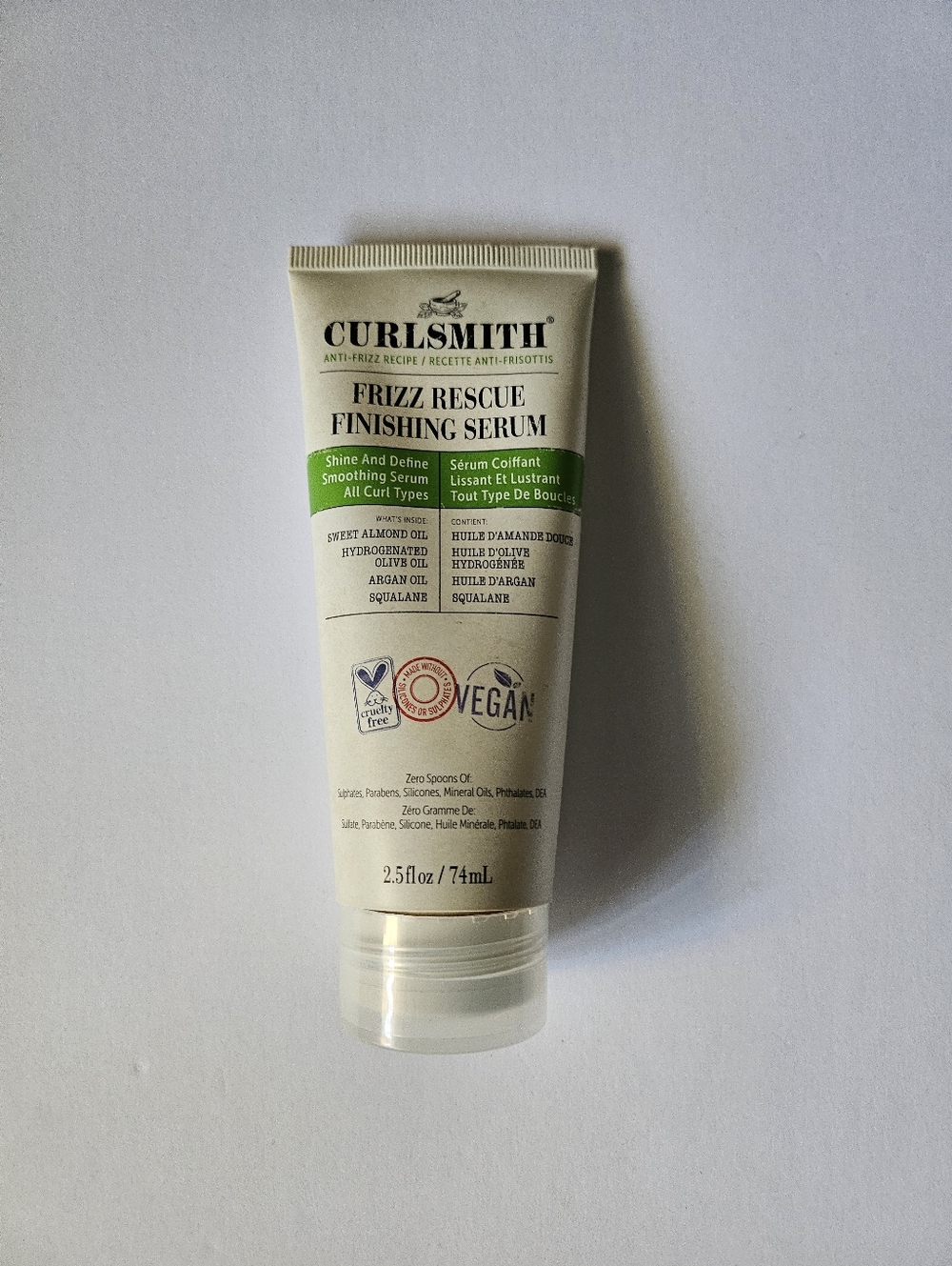 NEW Curlsmith Frizz Rescue Shine and Define Curl Finishing Serum 2.5 fl oz